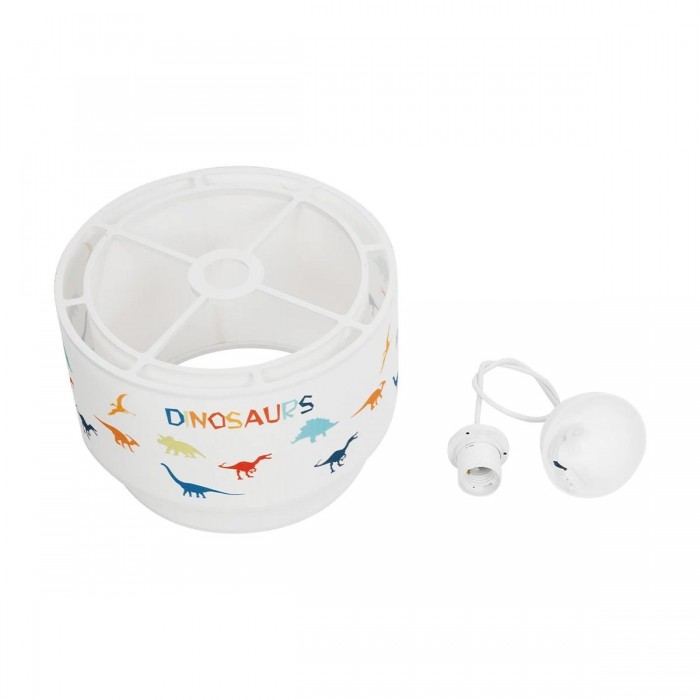 GLOBOSTAR® DINO 204-0006 Παιδικό Κρεμαστό Φωτιστικό Οροφής με Ντουί 1 x E27 AC 220-240V IP20 - Πολύχρωμο - Μ30 x Π30 x Υ24cm