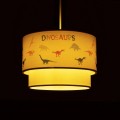 GLOBOSTAR® DINO 204-0006 Παιδικό Κρεμαστό Φωτιστικό Οροφής με Ντουί 1 x E27 AC 220-240V IP20 - Πολύχρωμο - Μ30 x Π30 x Υ24cm