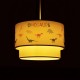GLOBOSTAR® DINO 204-0006 Παιδικό Κρεμαστό Φωτιστικό Οροφής με Ντουί 1 x E27 AC 220-240V IP20 - Πολύχρωμο - Μ30 x Π30 x Υ24cm