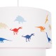GLOBOSTAR® DINO 204-0006 Παιδικό Κρεμαστό Φωτιστικό Οροφής με Ντουί 1 x E27 AC 220-240V IP20 - Πολύχρωμο - Μ30 x Π30 x Υ24cm