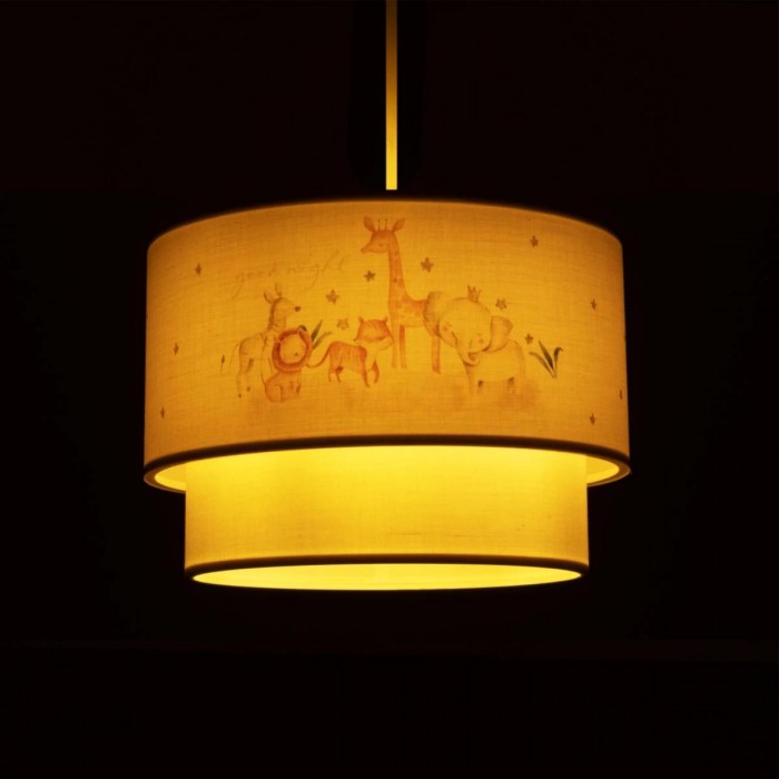 GLOBOSTAR® GIRAFFE 204-0007 Παιδικό Κρεμαστό Φωτιστικό Οροφής με Ντουί 1 x E27 AC 220-240V IP20 - Πολύχρωμο - Μ30 x Π30 x Υ24cm GLOBOSTAR® GIRAFFE 204-0007 Παιδικό Κρεμαστό Φωτιστικό Οροφής με Ντουί 1 x E27 AC 220-240V IP20 - Πολύχρωμο - Μ30 x Π30 x Υ24cm