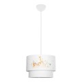 GLOBOSTAR® GIRAFFE 204-0007 Παιδικό Κρεμαστό Φωτιστικό Οροφής με Ντουί 1 x E27 AC 220-240V IP20 - Πολύχρωμο - Μ30 x Π30 x Υ24cm