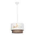 GLOBOSTAR® GIRAFFE 204-0008 Παιδικό Κρεμαστό Φωτιστικό Οροφής με Ντουί 1 x E27 AC 220-240V IP20 - Πολύχρωμο - Μ30 x Π30 x Υ24cm