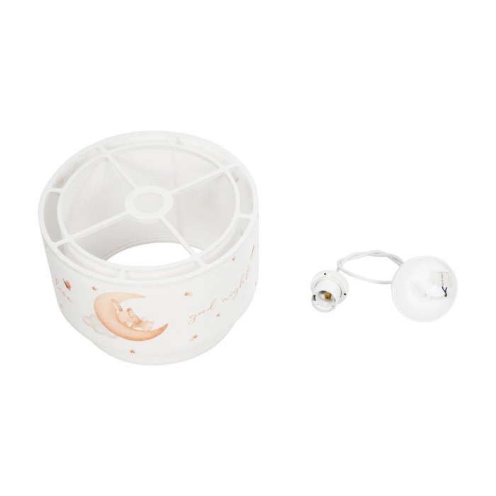 GLOBOSTAR® MOON 204-0011 Παιδικό Κρεμαστό Φωτιστικό Οροφής με Ντουί 1 x E27 AC 220-240V IP20 - Πολύχρωμο - Μ30 x Π30 x Υ24cm