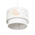GLOBOSTAR® MOON 204-0011 Παιδικό Κρεμαστό Φωτιστικό Οροφής με Ντουί 1 x E27 AC 220-240V IP20 - Πολύχρωμο - Μ30 x Π30 x Υ24cm