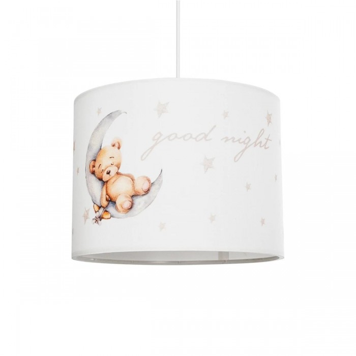 GLOBOSTAR® MOON 204-0013 Παιδικό Κρεμαστό Φωτιστικό Οροφής με Ντουί 1 x E27 AC 220-240V IP20 - Πολύχρωμο - Μ28 x Π28 x Υ24cm