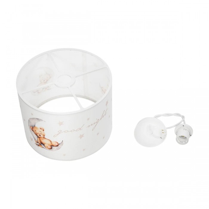 GLOBOSTAR® MOON 204-0013 Παιδικό Κρεμαστό Φωτιστικό Οροφής με Ντουί 1 x E27 AC 220-240V IP20 - Πολύχρωμο - Μ28 x Π28 x Υ24cm