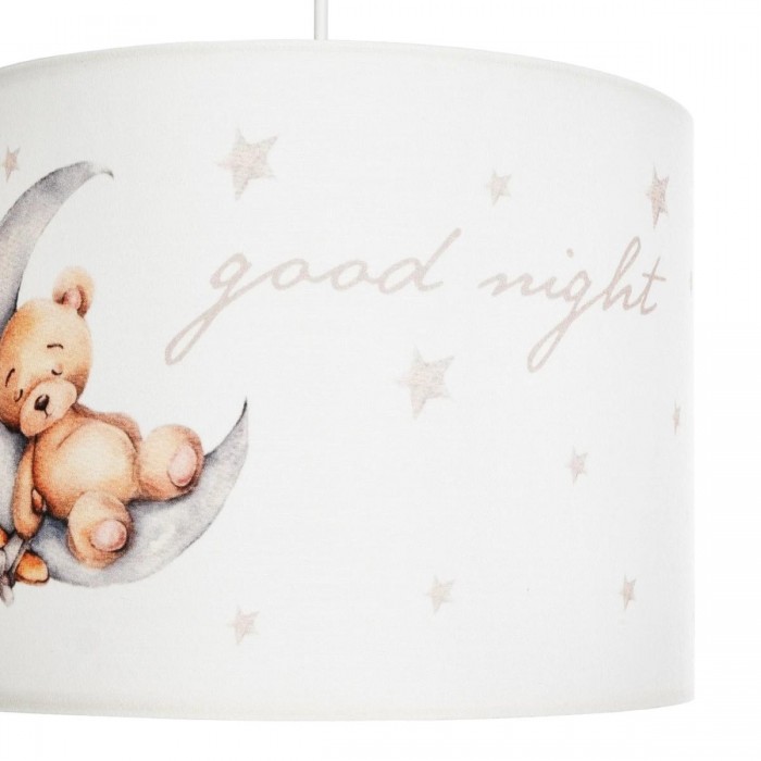 GLOBOSTAR® MOON 204-0013 Παιδικό Κρεμαστό Φωτιστικό Οροφής με Ντουί 1 x E27 AC 220-240V IP20 - Πολύχρωμο - Μ28 x Π28 x Υ24cm