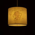 GLOBOSTAR® ELEPHANT 204-0020 Παιδικό Κρεμαστό Φωτιστικό Οροφής με Ντουί 1 x E27 AC 220-240V IP20 - Πολύχρωμο - Μ24 x Π24 x Υ23cm