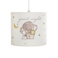 GLOBOSTAR® ELEPHANT 204-0020 Παιδικό Κρεμαστό Φωτιστικό Οροφής με Ντουί 1 x E27 AC 220-240V IP20 - Πολύχρωμο - Μ24 x Π24 x Υ23cm