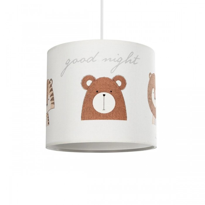 GLOBOSTAR® BEAR 204-0021 Παιδικό Κρεμαστό Φωτιστικό Οροφής με Ντουί 1 x E27 AC 220-240V IP20 - Πολύχρωμο - Μ24 x Π24 x Υ23cm