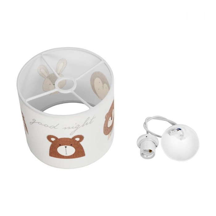 GLOBOSTAR® BEAR 204-0021 Παιδικό Κρεμαστό Φωτιστικό Οροφής με Ντουί 1 x E27 AC 220-240V IP20 - Πολύχρωμο - Μ24 x Π24 x Υ23cm