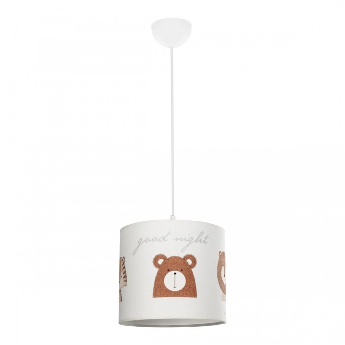 GLOBOSTAR® BEAR 204-0021 Παιδικό Κρεμαστό Φωτιστικό Οροφής με Ντουί 1 x E27 AC 220-240V IP20 - Πολύχρωμο - Μ24 x Π24 x Υ23cm