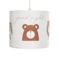 GLOBOSTAR® BEAR 204-0021 Παιδικό Κρεμαστό Φωτιστικό Οροφής με Ντουί 1 x E27 AC 220-240V IP20 - Πολύχρωμο - Μ24 x Π24 x Υ23cm