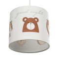 GLOBOSTAR® BEAR 204-0021 Παιδικό Κρεμαστό Φωτιστικό Οροφής με Ντουί 1 x E27 AC 220-240V IP20 - Πολύχρωμο - Μ24 x Π24 x Υ23cm