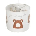 GLOBOSTAR® BEAR 204-0021 Παιδικό Κρεμαστό Φωτιστικό Οροφής με Ντουί 1 x E27 AC 220-240V IP20 - Πολύχρωμο - Μ24 x Π24 x Υ23cm