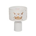 GLOBOSTAR® OWL 204-0024 Παιδικό Επιτραπέζιο Φωτιστικό Πορτατίφ με Ντουί 1 x E27 AC 220-240V IP20 - Πολύχρωμο - Μ24 x Π24 x Υ32cm