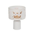 GLOBOSTAR® OWL 204-0024 Παιδικό Επιτραπέζιο Φωτιστικό Πορτατίφ με Ντουί 1 x E27 AC 220-240V IP20 - Πολύχρωμο - Μ24 x Π24 x Υ32cm