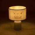 GLOBOSTAR® OWL 204-0024 Παιδικό Επιτραπέζιο Φωτιστικό Πορτατίφ με Ντουί 1 x E27 AC 220-240V IP20 - Πολύχρωμο - Μ24 x Π24 x Υ32cm