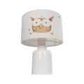 GLOBOSTAR® OWL 204-0024 Παιδικό Επιτραπέζιο Φωτιστικό Πορτατίφ με Ντουί 1 x E27 AC 220-240V IP20 - Πολύχρωμο - Μ24 x Π24 x Υ32cm