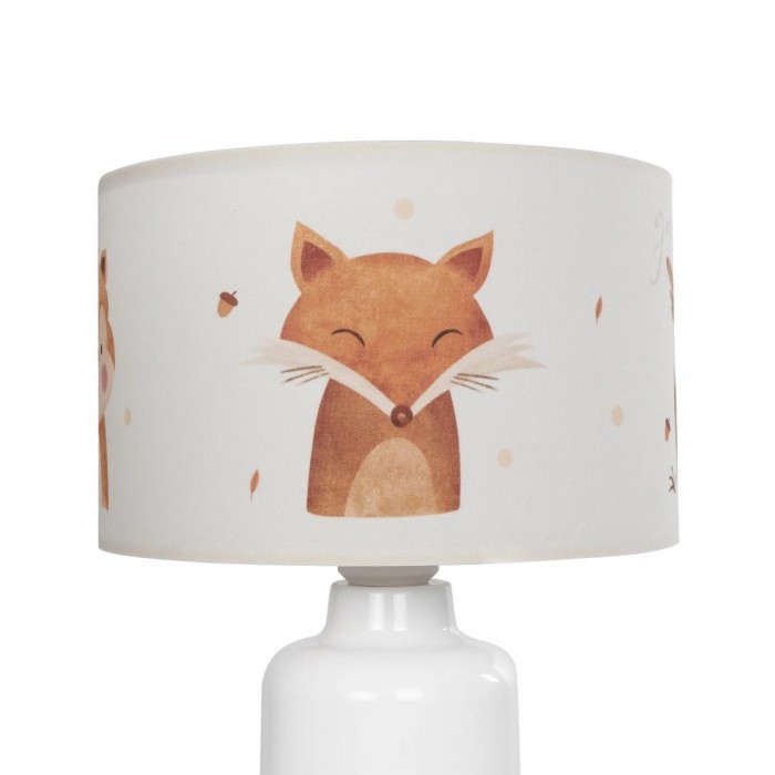 GLOBOSTAR® OWL 204-0024 Παιδικό Επιτραπέζιο Φωτιστικό Πορτατίφ με Ντουί 1 x E27 AC 220-240V IP20 - Πολύχρωμο - Μ24 x Π24 x Υ32cm