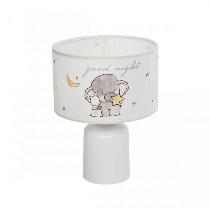 GLOBOSTAR® ELEPHANT 204-0025 Παιδικό Επιτραπέζιο Φωτιστικό Πορτατίφ με Ντουί 1 x E27 AC 220-240V IP20 - Πολύχρωμο - Μ24 x Π24 x Υ32cm