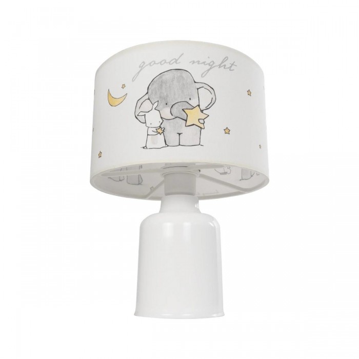 GLOBOSTAR® ELEPHANT 204-0025 Παιδικό Επιτραπέζιο Φωτιστικό Πορτατίφ με Ντουί 1 x E27 AC 220-240V IP20 - Πολύχρωμο - Μ24 x Π24 x Υ32cm