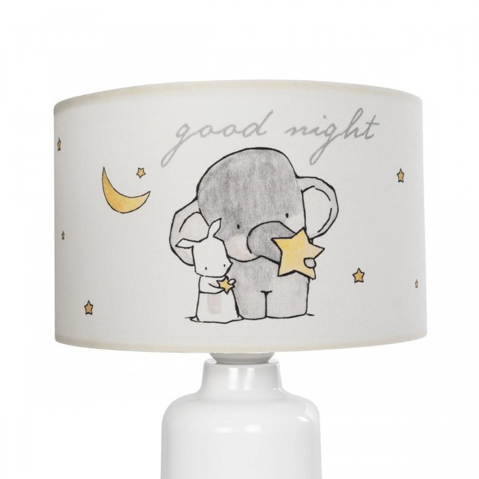 GLOBOSTAR® ELEPHANT 204-0025 Παιδικό Επιτραπέζιο Φωτιστικό Πορτατίφ με Ντουί 1 x E27 AC 220-240V IP20 - Πολύχρωμο - Μ24 x Π24 x Υ32cm