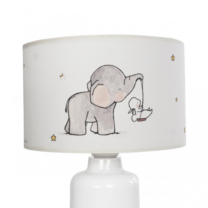 GLOBOSTAR® ELEPHANT 204-0025 Παιδικό Επιτραπέζιο Φωτιστικό Πορτατίφ με Ντουί 1 x E27 AC 220-240V IP20 - Πολύχρωμο - Μ24 x Π24 x Υ32cm