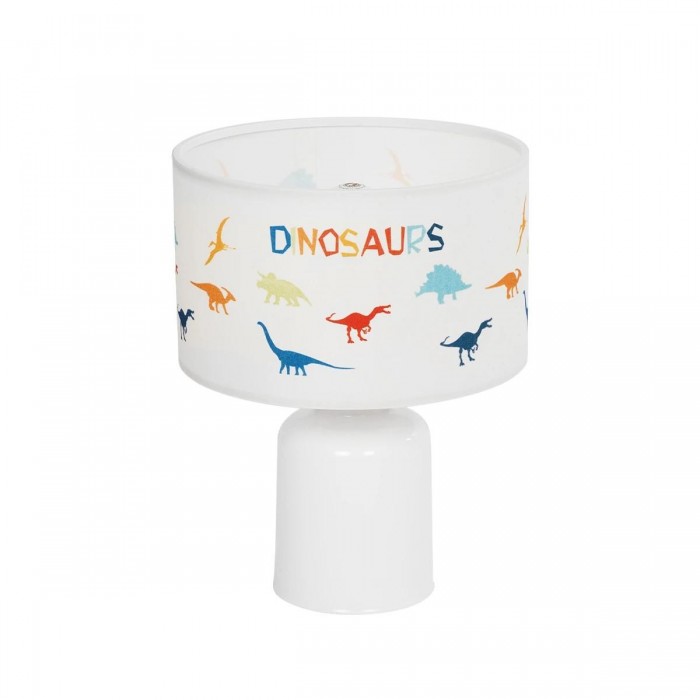 GLOBOSTAR® DINO 204-0028 Παιδικό Επιτραπέζιο Φωτιστικό Πορτατίφ με Ντουί 1 x E27 AC 220-240V IP20 - Πολύχρωμο - Μ24 x Π24 x Υ32cm