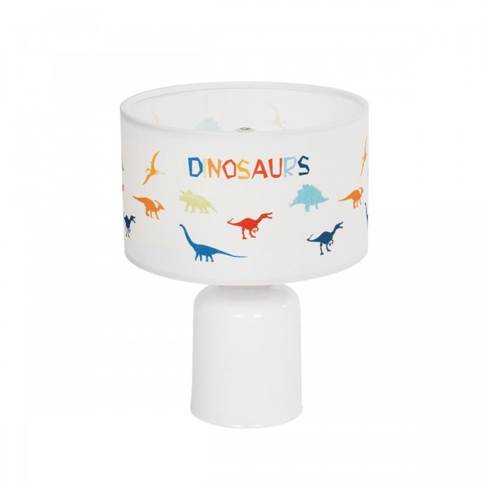 GLOBOSTAR® DINO 204-0028 Παιδικό Επιτραπέζιο Φωτιστικό Πορτατίφ με Ντουί 1 x E27 AC 220-240V IP20 - Πολύχρωμο - Μ24 x Π24 x Υ32cm