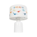 GLOBOSTAR® DINO 204-0028 Παιδικό Επιτραπέζιο Φωτιστικό Πορτατίφ με Ντουί 1 x E27 AC 220-240V IP20 - Πολύχρωμο - Μ24 x Π24 x Υ32cm