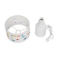 GLOBOSTAR® DINO 204-0028 Παιδικό Επιτραπέζιο Φωτιστικό Πορτατίφ με Ντουί 1 x E27 AC 220-240V IP20 - Πολύχρωμο - Μ24 x Π24 x Υ32cm