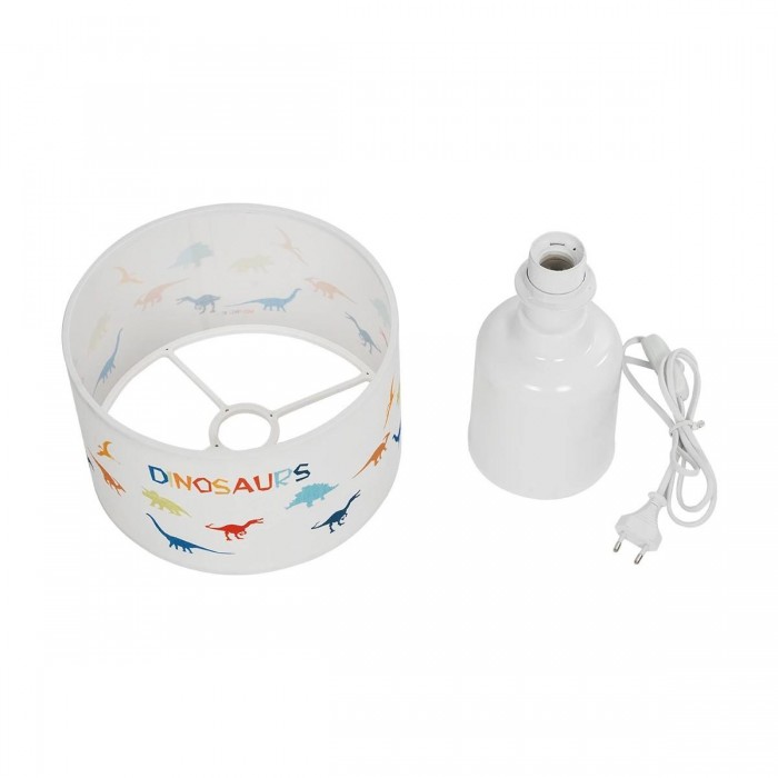 GLOBOSTAR® DINO 204-0028 Παιδικό Επιτραπέζιο Φωτιστικό Πορτατίφ με Ντουί 1 x E27 AC 220-240V IP20 - Πολύχρωμο - Μ24 x Π24 x Υ32cm