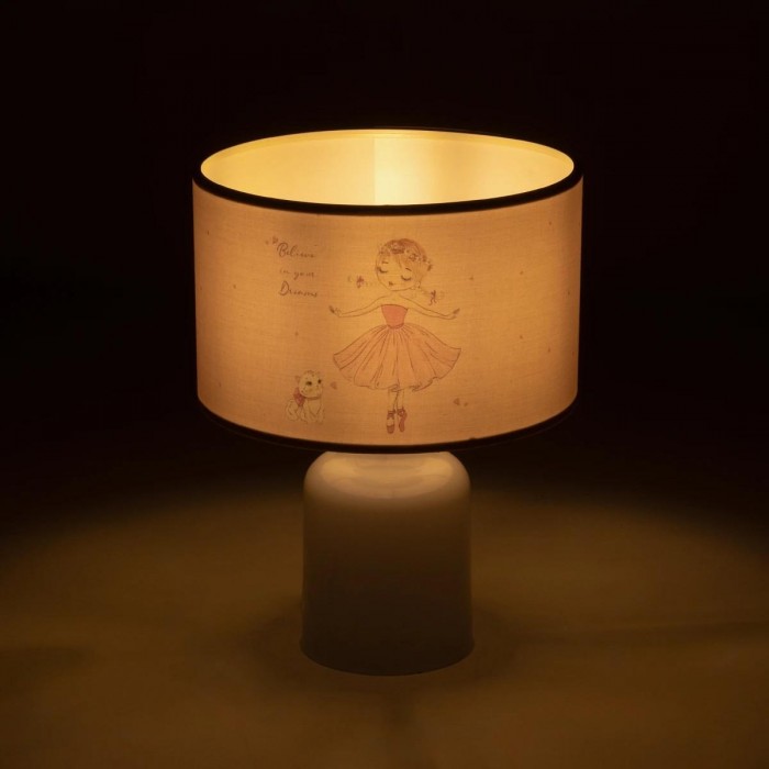 GLOBOSTAR® BALLERINA 204-0029 Παιδικό Επιτραπέζιο Φωτιστικό Πορτατίφ με Ντουί 1 x E27 AC 220-240V IP20 - Πολύχρωμο - Μ24 x Π24 x Υ32cm GLOBOSTAR® BALLERINA 204-0029 Παιδικό Επιτραπέζιο Φωτιστικό Πορτατίφ με Ντουί 1 x E27 AC 220-240V IP20 - Πολύχρωμο - Μ24 x Π24 x Υ32cm