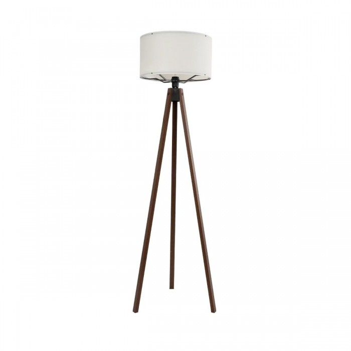 GLOBOSTAR® SAGA 204-0031 Μοντέρνο Επιδαπέδιο Φωτιστικό με Ντουί 1 x E27 AC 220-240V IP20 - Καφέ & Μπεζ - Μ38 x Π38 x Υ140cm