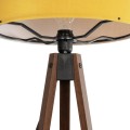 GLOBOSTAR® SAGA 204-0033 Μοντέρνο Επιδαπέδιο Φωτιστικό με Ντουί 1 x E27 AC 220-240V IP20 - Καφέ & Κίτρινο - Μ38 x Π38 x Υ140cm