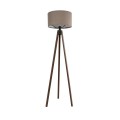 GLOBOSTAR® SAGA 204-0036 Μοντέρνο Επιδαπέδιο Φωτιστικό με Ντουί 1 x E27 AC 220-240V IP20 - Καφέ & Γκρι - Μ38 x Π38 x Υ140cm