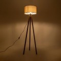 GLOBOSTAR® SAGA 204-0036 Μοντέρνο Επιδαπέδιο Φωτιστικό με Ντουί 1 x E27 AC 220-240V IP20 - Καφέ & Γκρι - Μ38 x Π38 x Υ140cm