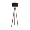 GLOBOSTAR® SAGA 204-0038 Μοντέρνο Επιδαπέδιο Φωτιστικό με Ντουί 1 x E27 AC 220-240V IP20 - Καφέ & Μαύρο - Μ38 x Π38 x Υ140cm