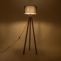 GLOBOSTAR® SAGA 204-0038 Μοντέρνο Επιδαπέδιο Φωτιστικό με Ντουί 1 x E27 AC 220-240V IP20 - Καφέ & Μαύρο - Μ38 x Π38 x Υ140cm