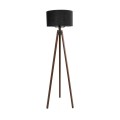 GLOBOSTAR® SAGA 204-0038 Μοντέρνο Επιδαπέδιο Φωτιστικό με Ντουί 1 x E27 AC 220-240V IP20 - Καφέ & Μαύρο - Μ38 x Π38 x Υ140cm