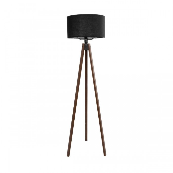 GLOBOSTAR® SAGA 204-0038 Μοντέρνο Επιδαπέδιο Φωτιστικό με Ντουί 1 x E27 AC 220-240V IP20 - Καφέ & Μαύρο - Μ38 x Π38 x Υ140cm
