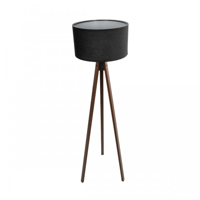 GLOBOSTAR® SAGA 204-0038 Μοντέρνο Επιδαπέδιο Φωτιστικό με Ντουί 1 x E27 AC 220-240V IP20 - Καφέ & Μαύρο - Μ38 x Π38 x Υ140cm