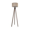 GLOBOSTAR® SAGA 204-0039 Μοντέρνο Επιδαπέδιο Φωτιστικό με Ντουί 1 x E27 AC 220-240V IP20 - Καφέ & Μπεζ - Μ38 x Π38 x Υ140cm