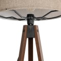 GLOBOSTAR® SAGA 204-0039 Μοντέρνο Επιδαπέδιο Φωτιστικό με Ντουί 1 x E27 AC 220-240V IP20 - Καφέ & Μπεζ - Μ38 x Π38 x Υ140cm