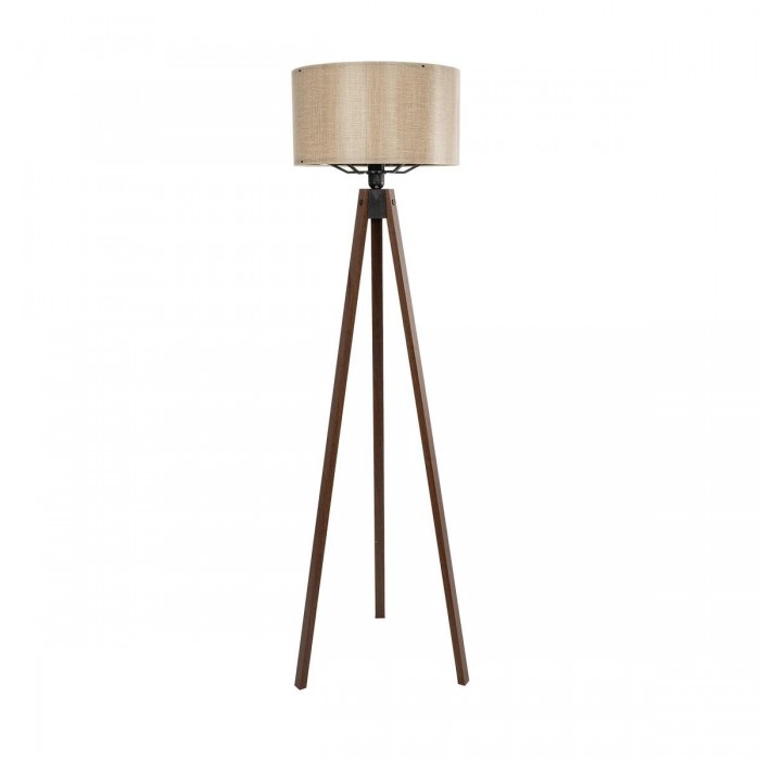 GLOBOSTAR® SAGA 204-0040 Μοντέρνο Επιδαπέδιο Φωτιστικό με Ντουί 1 x E27 AC 220-240V IP20 - Καφέ & Μπεζ - Μ38 x Π38 x Υ140cm