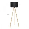 GLOBOSTAR® SAGA 204-0041 Μοντέρνο Επιδαπέδιο Φωτιστικό με Ντουί 1 x E27 AC 220-240V IP20 - Μπεζ & Μαύρο - Μ38 x Π38 x Υ140cm GLOBOSTAR® SAGA 204-0041 Μοντέρνο Επιδαπέδιο Φωτιστικό με Ντουί 1 x E27 AC 220-240V IP20 - Μπεζ & Μαύρο - Μ38 x Π38 x Υ140cm