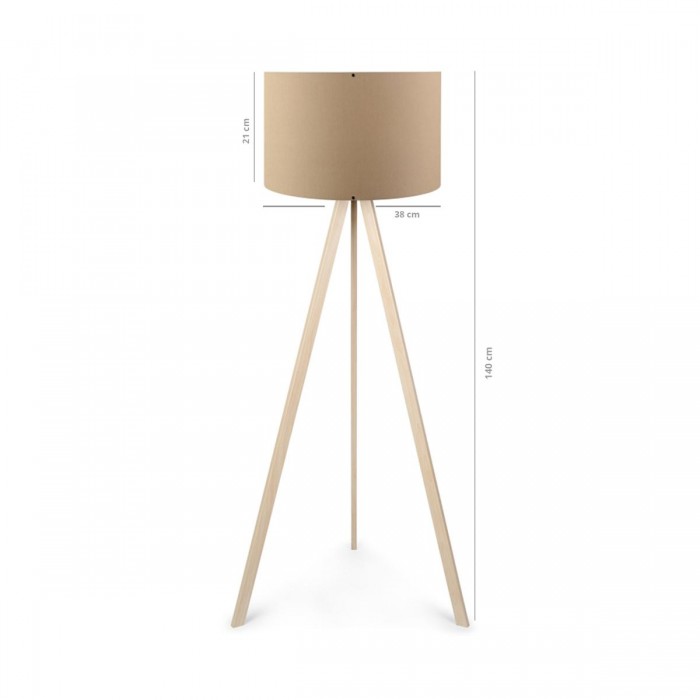 GLOBOSTAR® SAGA 204-0043 Μοντέρνο Επιδαπέδιο Φωτιστικό με Ντουί 1 x E27 AC 220-240V IP20 - Μπεζ - Μ38 x Π38 x Υ140cm GLOBOSTAR® SAGA 204-0043 Μοντέρνο Επιδαπέδιο Φωτιστικό με Ντουί 1 x E27 AC 220-240V IP20 - Μπεζ - Μ38 x Π38 x Υ140cm