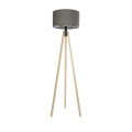 GLOBOSTAR® SAGA 204-0044 Μοντέρνο Επιδαπέδιο Φωτιστικό με Ντουί 1 x E27 AC 220-240V IP20 - Μπεζ & Γκρι - Μ38 x Π38 x Υ140cm